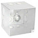 Southwire Garvin 4 Square 3-1/2 Inch Extra Deep Junction Box (8) 1 Inch Side Knockouts (52181-1)