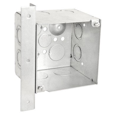 Southwire Garvin 4 Square 3-1/2 Inch Extra Deep Junction Box Vertical Right Angle Bracket (52181-AB)