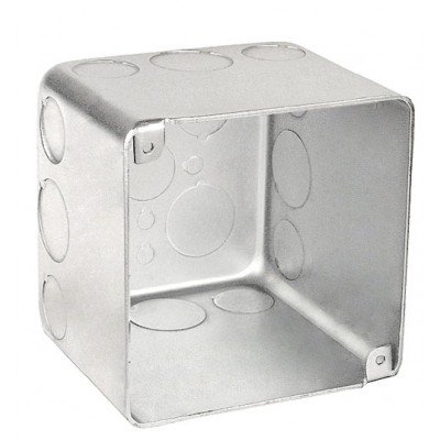 Southwire Garvin 4 Square Chicago Plenum Airtight Junction Box 3 Inch Deep (8) 1/2 Inch And (4) 3/4 Inch Side Knockouts (52181-SVT)