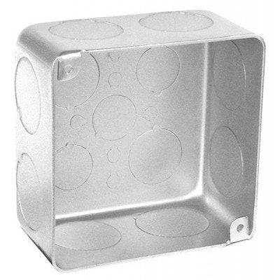 Southwire Garvin 4 Square Chicago Plenum Airtight Junction Box Drawn 2-1/8 Inch Deep (8) 1 Inch Side Knockouts (52171-1-VT)