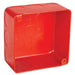 Southwire Garvin 4 Square Chicago Plenum Airtight Junction Box Red 2-1/8 Inch Deep 1/2 Inch And 3/4 Inch Side Knockouts (52171-SVTRED)