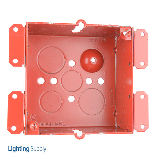 Southwire Garvin 4 Square Cut In Old Work Junction Box Red 2-1/8 Inch Deep (52171-OWRED)