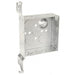 Southwire Garvin 4 Square Junction Box 1-1/2 Inch Deep (9) 1/2 Inch Side Knockouts Vertical Wood Spike Bracket (52151-WB)