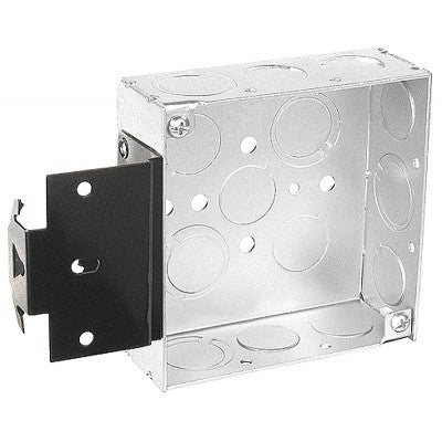 Southwire Garvin 4 Square Junction Box 1-1/2 Inch Deep With Metal Stud Bracket (52151-MS)