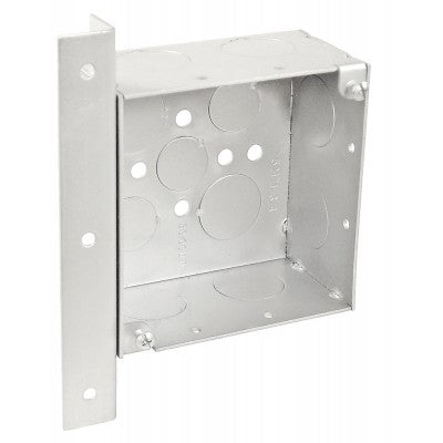 Southwire Garvin 4 Square Junction Box 2-1/8 Inch Deep With Vertical Right Angle Bracket (52171-AB)