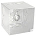Southwire Garvin 4 Square Junction Box 4 Inch Deep (4) Combination (2) 3/4 Inch And (2) 1 Inch Side Knockouts (52191-S)
