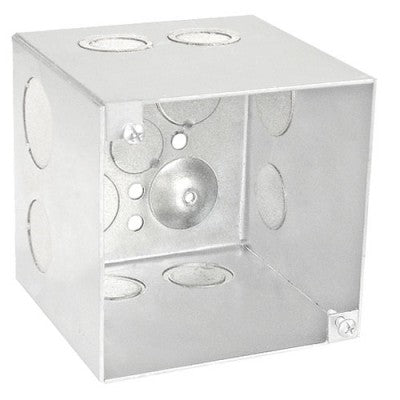 Southwire Garvin 4 Square Junction Box 4 Inch Deep (8) 3/4 Inch Side Knockouts (52191-3/4)