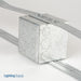 Southwire Garvin 4 Square Junction Box With Ceiling Grid Span Bar 3-1/2 Inch Deep 1/2 And 3/4 Inch Knockouts (52181-VTBAR)
