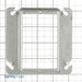 Southwire Garvin 4 Square One Gang Device Ring 1-1/2 Inch Raised (52C22)