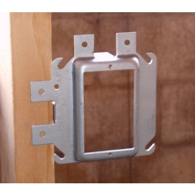 Southwire Garvin 4 Square Raised One Gang Prefab Box Mount Device Ring For 3/4 Inch Dry Wall (SLR-175)