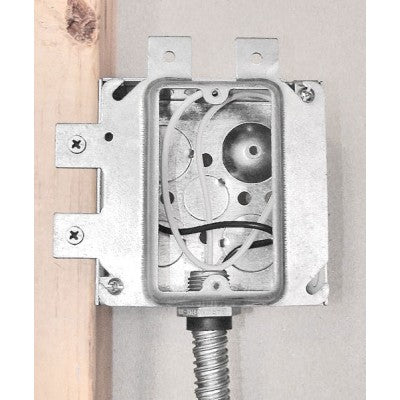 Southwire Garvin 4 Square Raised One Gang Prefab Box Mount Device Ring For 5/8 Inch Dry Wall (SLR-158)
