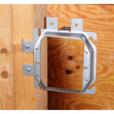 Southwire Garvin 4 Square Raised Two Gang Prefab Box Mount Device Ring For 5/8 Inch Dry Wall (SLR-258)