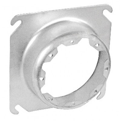 Southwire Garvin 4 Square To Round Device Ring 1-1/2 Inch Raised Dual Direction 8-32 Device Mounting TABS (EXR-1-1/2)