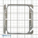 Southwire Garvin 4 Square Two Gang Device Ring 1-1/4 Inch Raised (52C21)