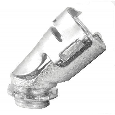 Southwire Garvin 45 Degree Squeeze Connector For MC Cable 3/4 Inch Insulated (SQZ-7545I)