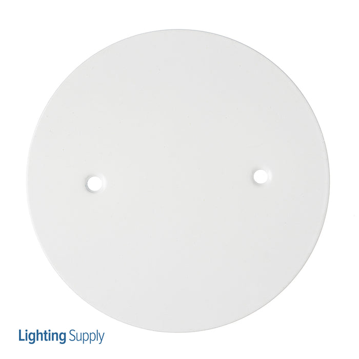 Southwire Garvin 5 Inch Flat Ceiling Blank-Up Cover White For 3-1/2 Inch Round/Octagon Box (CBC-F)