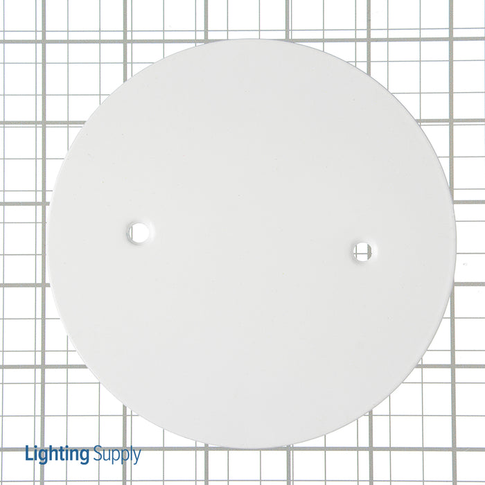 Southwire Garvin 5 Inch Flat Ceiling Blank-Up Cover White For 3-1/2 Inch Round/Octagon Box (CBC-F)