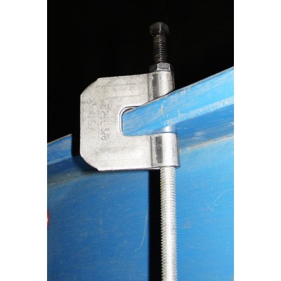 Southwire Garvin 5/8-11 C Style Steel Plain Finish Beam Clamp For Vertical Loads (SCC-5811BK)