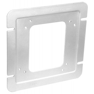 Southwire Garvin 6 Inch Square Flat Conversion Cover Converts 6 Inch To 4 Or 4-11/16 Square Inch Plaster Rings (6CP)