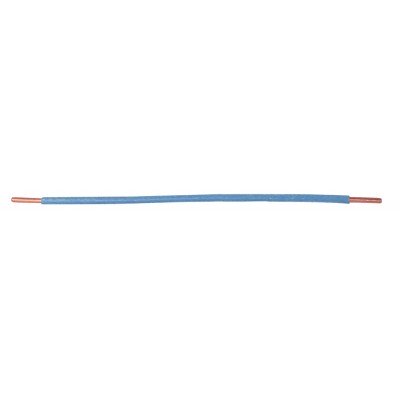 Southwire Garvin 8 Inch Blue 14 Gauge Solid Wire Grounding Pigtail With Strip And Strip Terminal (PTSO12BU)