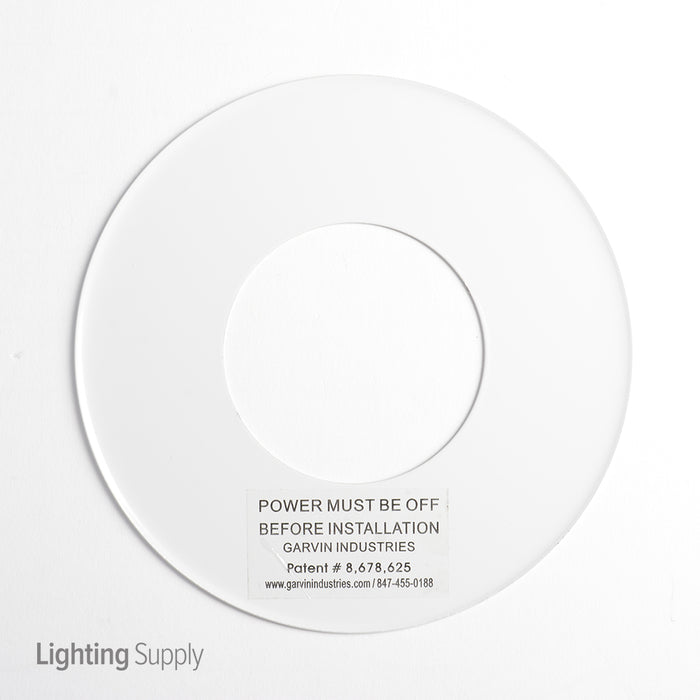 Southwire Garvin 8 Inch Decorative Ceiling Trim Plate For Fixture And Security Device Mounting White (CBD-800)