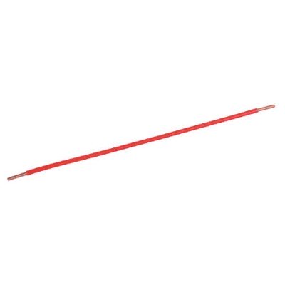 Southwire Garvin 8 Inch Red 12 Gauge Solid Wire Grounding Pigtail With Strip And Strip Terminal (PTSO12RD)