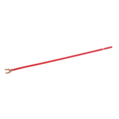 Southwire Garvin 8 Inch Red 12 Gauge Stranded Wire Grounding Pigtail With Fork And Strip Terminal (PTST12RD)