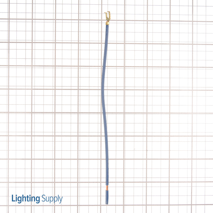 Southwire Garvin 8 Inch Blue 12 Gauge Stranded Wire Grounding Pigtail With Fork And Strip Terminal (PTST12BU)