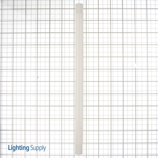 Southwire Garvin Light Fixture Pendant Stem White 12 Inch Long 3/8 Inch IPS (LFS-375-12WH)