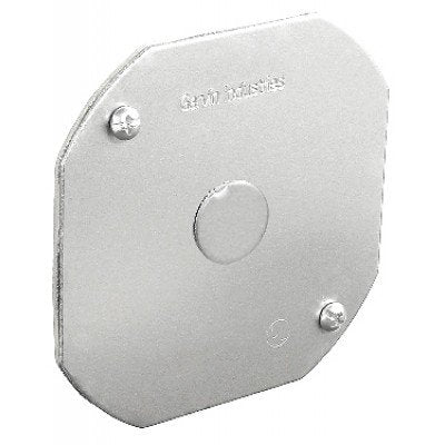 Southwire Garvin Stainless Steel 4 Inch Octagon Cover Flat Gasketed With 1/2 Inch Knockout (54C6-VTSS)
