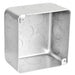 Southwire Garvin Stainless Steel 4 Square Airtight Junction Box 2-1/8 Inch Deep 1/2 Inch And 3/4 Inch Side Knockouts (52171-SVTSS)