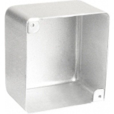 Southwire Garvin Stainless Steel 4 Square Blank Junction Box 2-1/8 Inch Deep No Knockouts (52171-BLNKSS)