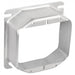 Southwire Garvin Stainless Steel 4 Square Two Gang Device Ring 1-1/2 Inch Raised (52C24-SS)