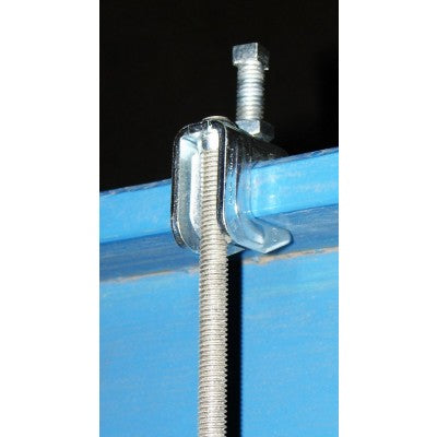 Southwire Garvin Stamped Steel Reversible Beam Clamp With 3/4 Inch Jaw Opening And 3/8-16 Threaded Holes (JFCS-3816)