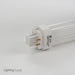 GE F18DBX/827/ECO4P 18W T4 Quad Tube Compact Fluorescent 2700K 82 CRI 4-Pin G24Q-2 Plug-In Base Bulb (97598)