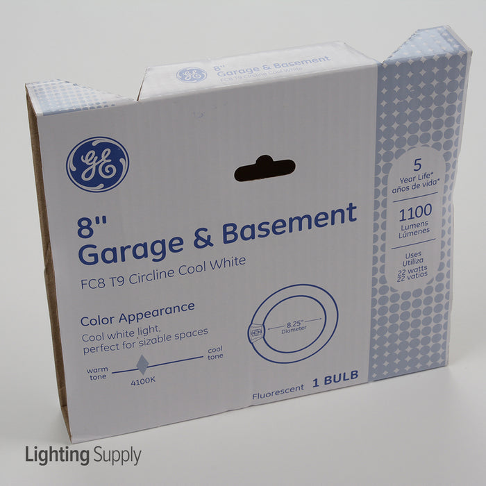 GE FC8T9/CW 33774 22W T9 Circline Compact Fluorescent 4100K 60 CRI 4-Pin G10Q Plug-In Base 8 Inch Bulb (33774)