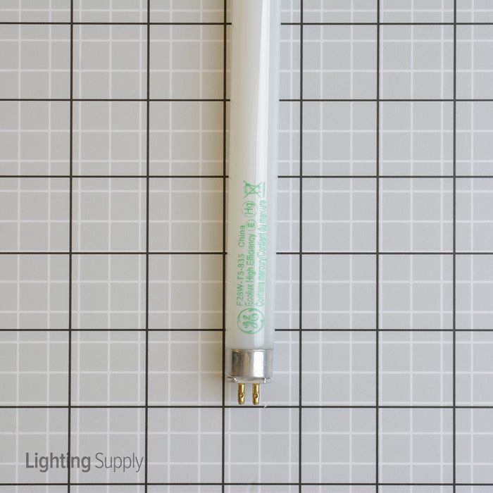 GE F28W/T5/835/ECO 28W 46 Inch T5 Linear Fluorescent 3500K 85 CRI Miniature Bi-Pin G5 Base Tube (46705)