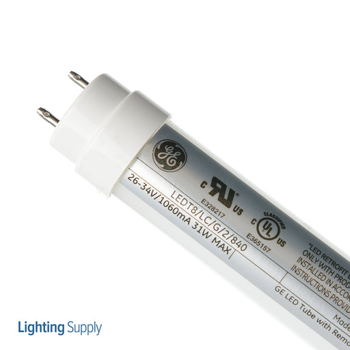 GE LEDT8/LC/G/2/840 T8 LED 9W 1200Lm 80 CRI G13 Non-Dimmable (36409)
