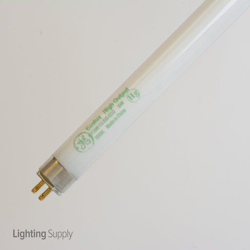 GE F39W/T5/830/ECO 39W 33 7/16 Inch T5 Linear Fluorescent 3000K 85 CRI Miniature Bi-Pin G5 Base High Output Tube (46744)