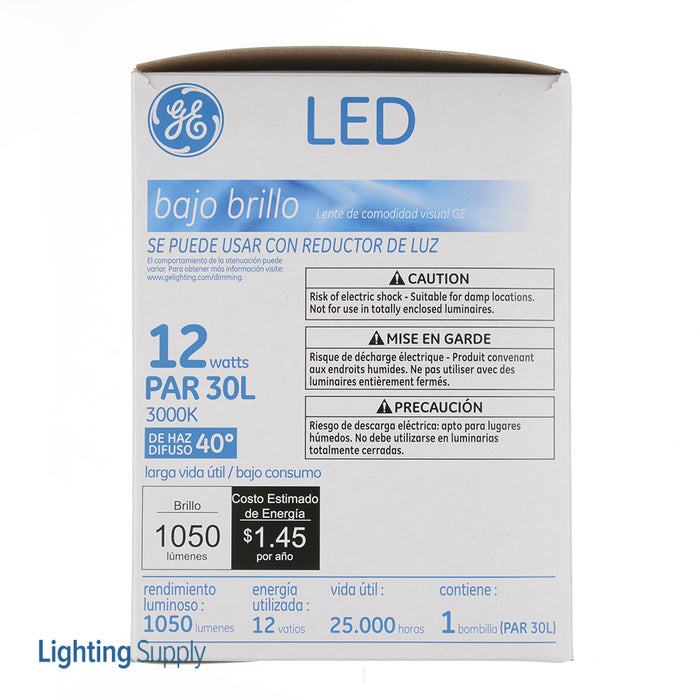 GE LED12DP3LRW83040 120 PAR30 Long Neck LED 12W 1050Lm 80 CRI Screw-In Medium Dimmable Track And Recessed (42137)