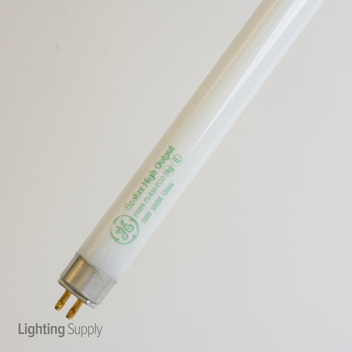 GE F54W/T5/830/ECO 54W 46 Inch T5 Linear Fluorescent 3000K 85 CRI Miniature Bi-Pin G5 Base High Output Tube (46759)