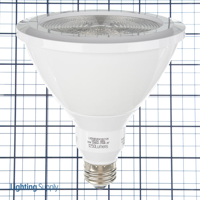 GE LED18D38W3927/25 PAR38 LED 18W 1250Lm 92 CRI Screw-In Medium Dimmable Indoor And Outdoor Floodlight (92923)