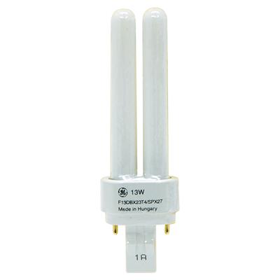 GE F13DBX23/827/ECO T4 Compact Fluorescent 13W 10000 Hours 82 CRI Pin/Plug-In GX23-2 Warehouse (97586)