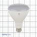 GE LED10DR303/830W 120 LED 10W LED BR30 Lamp 120V 700Lm 3000K 80 CRI 25000 Hours QS (68161)