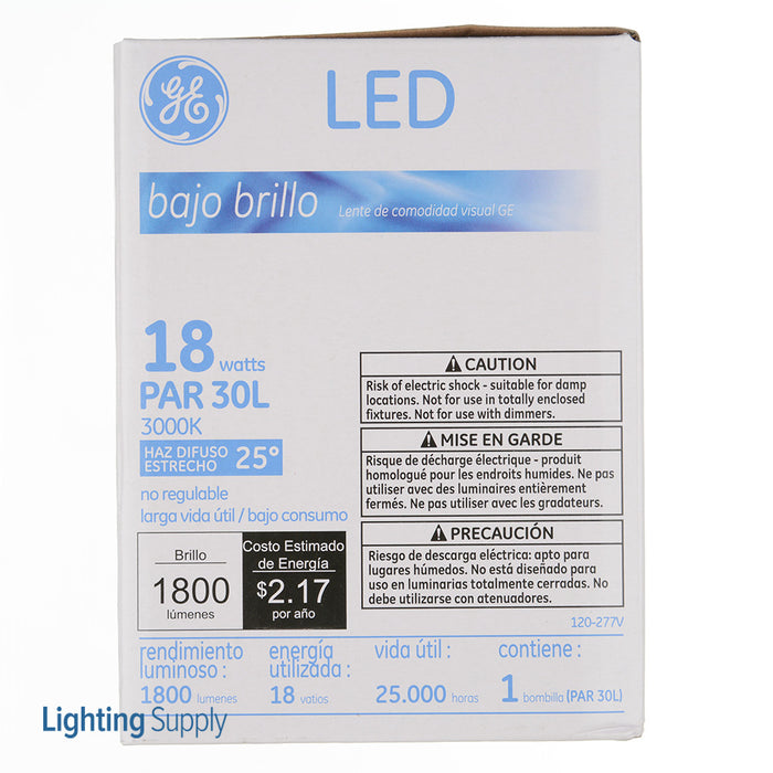 GE PAR30 High Output LED Bulb 18W 1800 Lumens 80 CRI LED18P30LW83025  (75091)