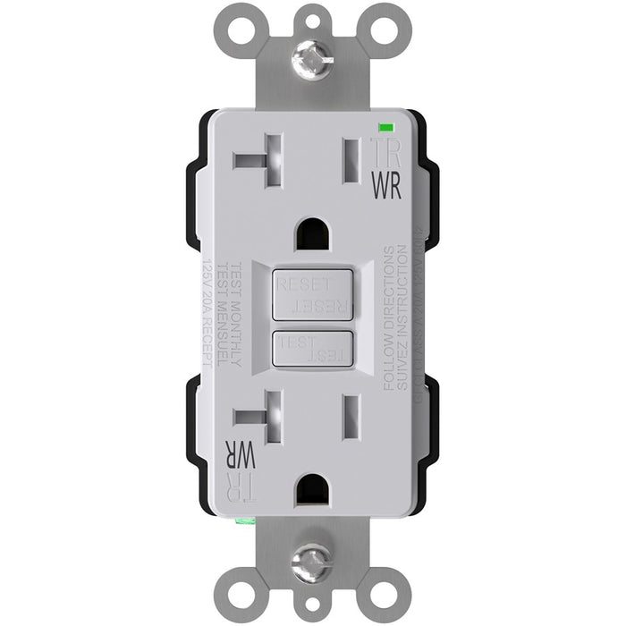 MORRIS GFCI 20A 125V Tamper/Weather Resistant White (GFI-20TWR-W)