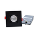 GM Lighting Mini Square Deep Regressed LED Downlight 120V 15W CCT Selectable 2700K/3000K/3500K/4000K/5000K 90 CRI 4-1/2 Inch Black (MDL-4S-5CCT-BK)