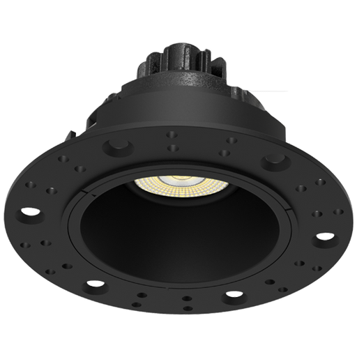 RAB Gimbal Trimless LED Downlight 2 Inch Round 6W 400Lm 90 CRI CCT Selectable 2700K/3000K/3500K/4000K/5000K 38 Degree Beam Angle Triac Dimming Black (GR2TLB)