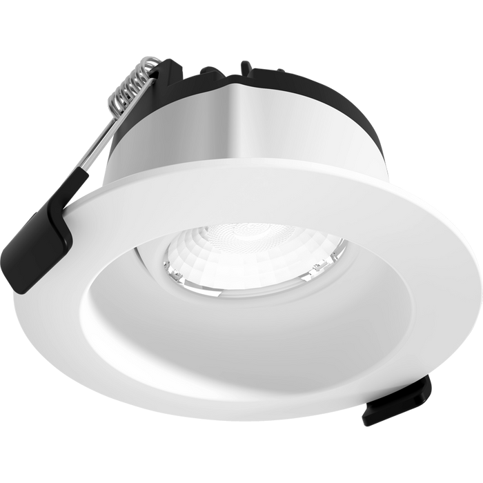 RAB 3 Inch Gimbal LED Recessed Downlight 9W 90 CRI CCT Field Adjustable 2700K/3000K/3500K/4000K/5000K 120V Triac Dimming Round White Trim (GR3)
