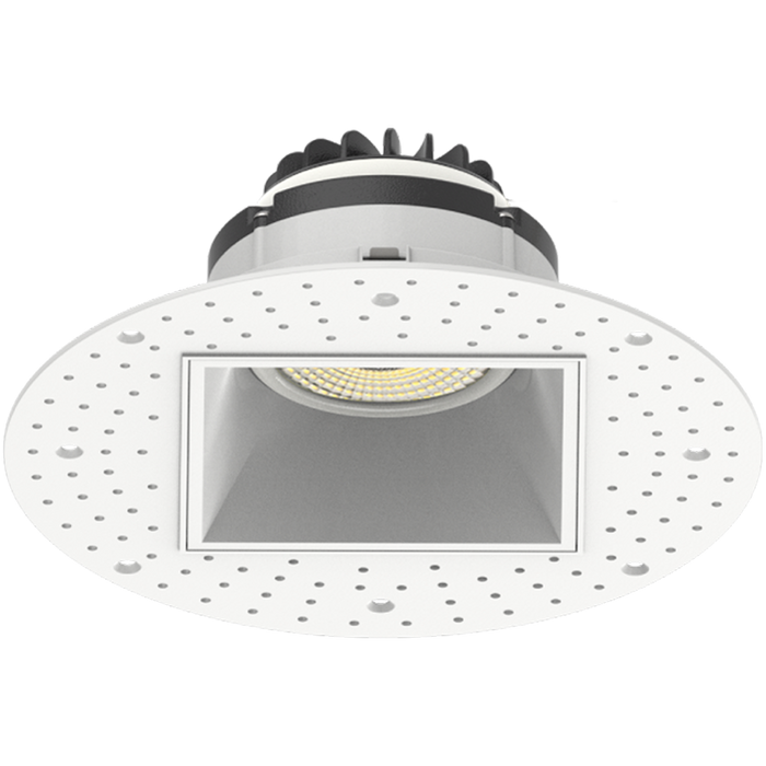 RAB Gimbal Trimless LED Downlight 3 Inch Square 9W 600Lm 90 CRI CCT Selectable 2700K/3000K/3500K/4000K/5000K 38 Degree Beam Angle Triac Dimming White (GR3STL)